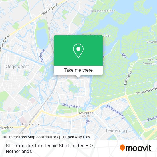 St. Promotie Tafeltennis Stipt Leiden E.O. map