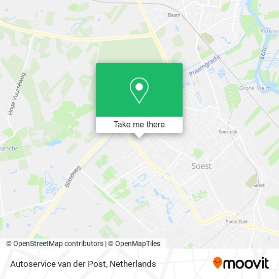 Autoservice van der Post map