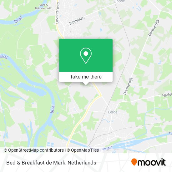 Bed & Breakfast de Mark map