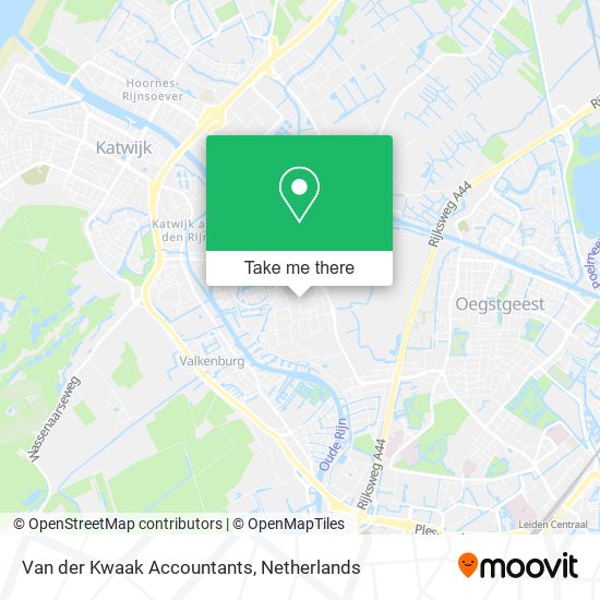 Van der Kwaak Accountants map