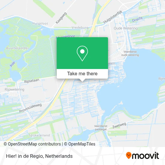 Hier! in de Regio map