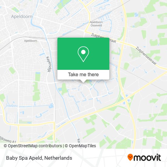 Baby Spa Apeld map