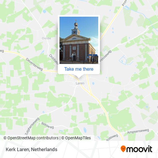 Kerk Laren map