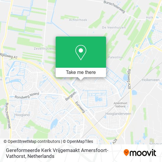 Gereformeerde Kerk Vrijgemaakt Amersfoort-Vathorst Karte