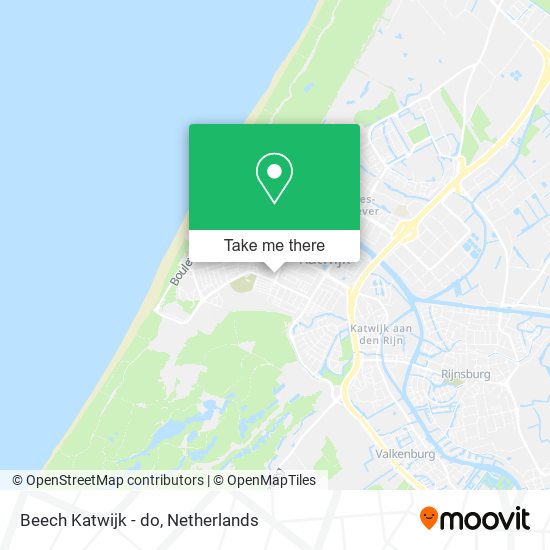 Beech Katwijk - do Karte