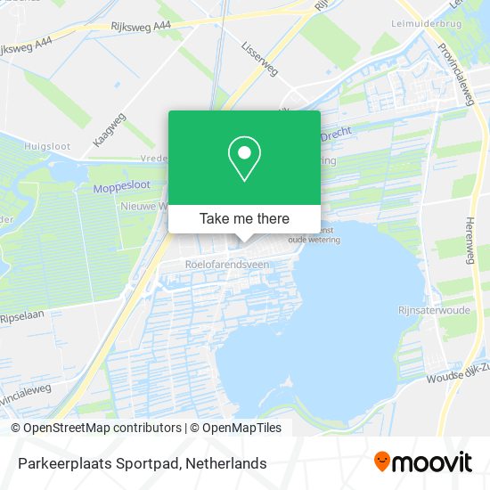 Parkeerplaats Sportpad map