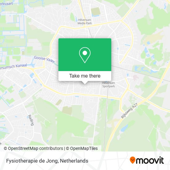 Fysiotherapie de Jong map