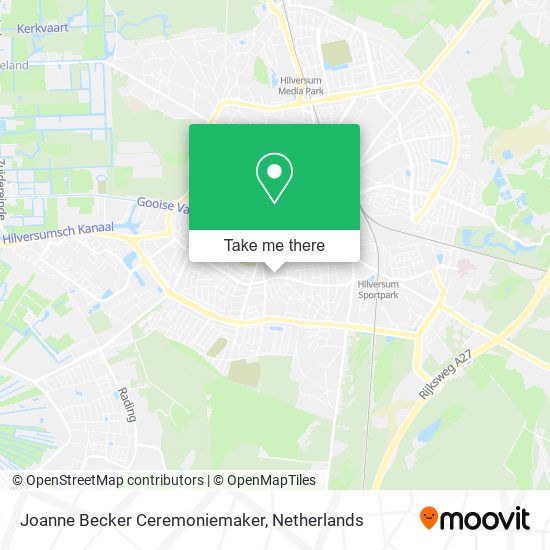 Joanne Becker Ceremoniemaker map