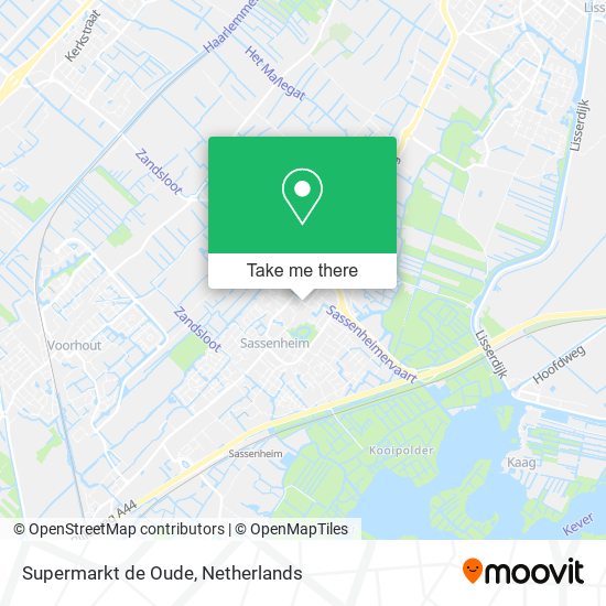 Supermarkt de Oude map