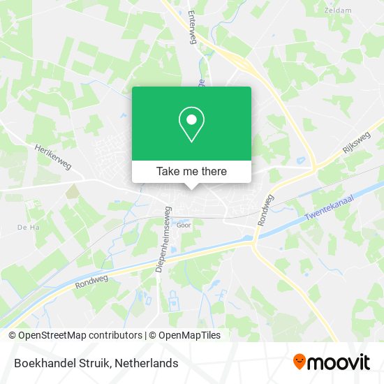 Boekhandel Struik map