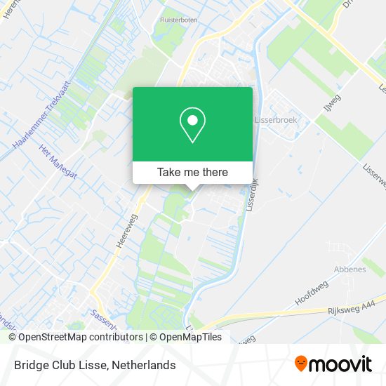 Bridge Club Lisse map