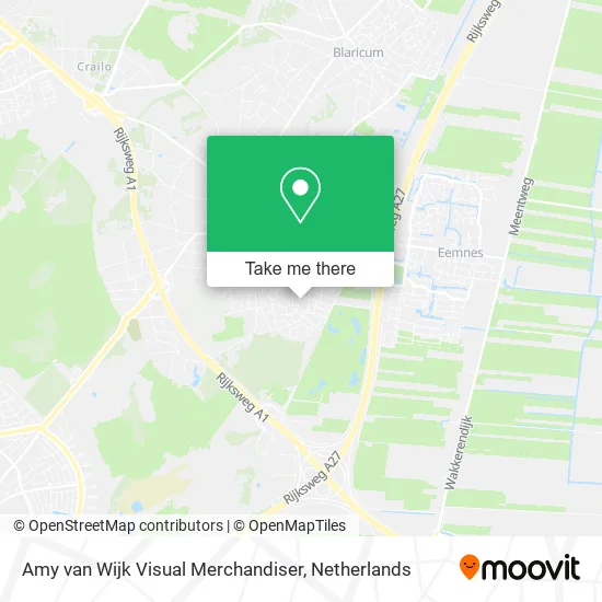 Amy van Wijk Visual Merchandiser map