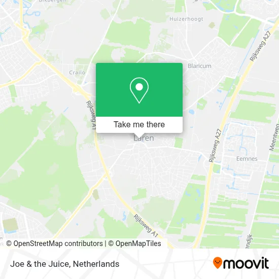 Joe & the Juice map