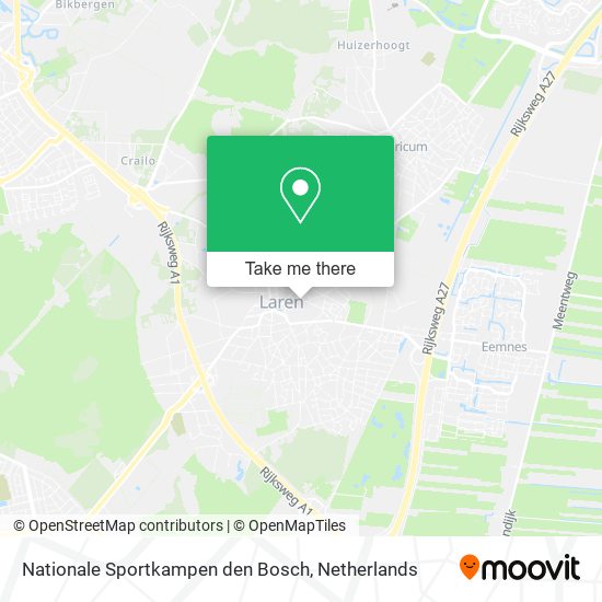 Nationale Sportkampen den Bosch Karte