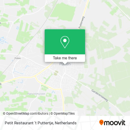 Petit Restaurant 't Puttertje Karte