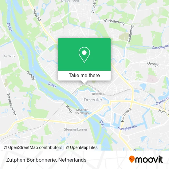 Zutphen Bonbonnerie map