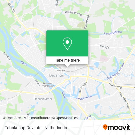 Tabakshop Deventer map