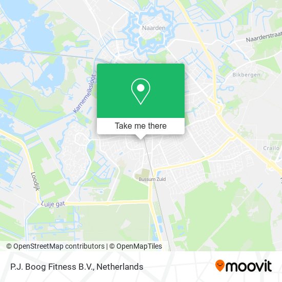 P.J. Boog Fitness B.V. map