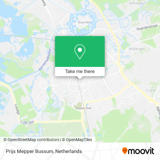 Prijs Mepper Bussum map