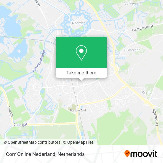 Com'Online Nederland map