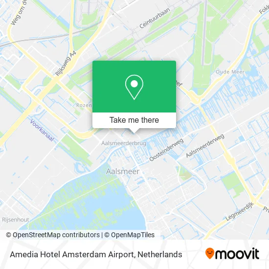 Amedia Hotel Amsterdam Airport map