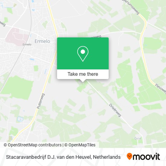 Stacaravanbedrijf D.J. van den Heuvel Karte