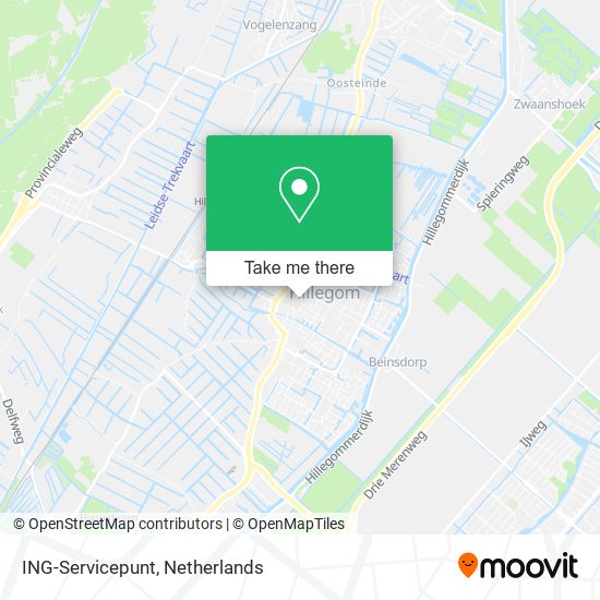 ING-Servicepunt map