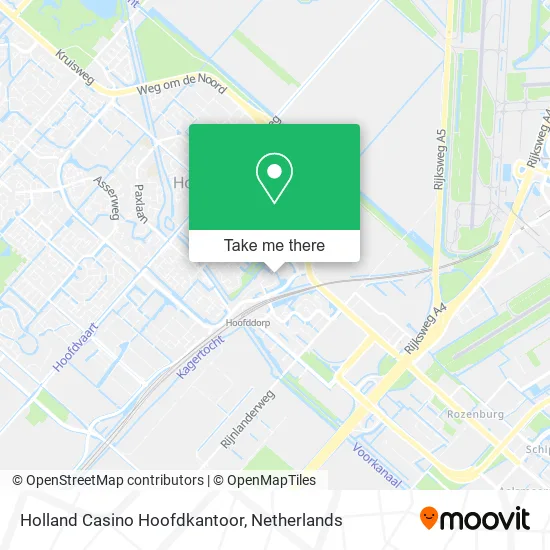 Holland Casino Hoofdkantoor map