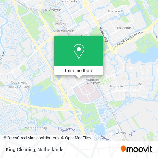 King Cleaning map