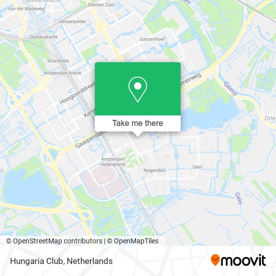 Hungaria Club map