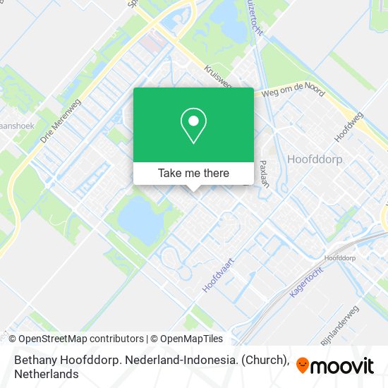 Bethany Hoofddorp. Nederland-Indonesia. (Church) map