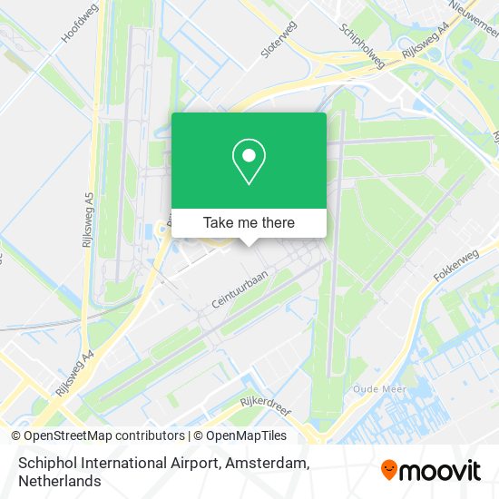 Schiphol International Airport, Amsterdam map