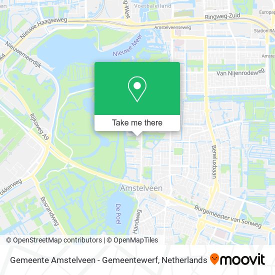 Gemeente Amstelveen - Gemeentewerf map