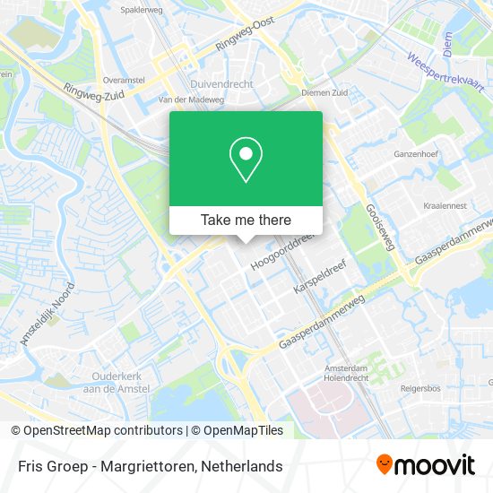 Fris Groep - Margriettoren map
