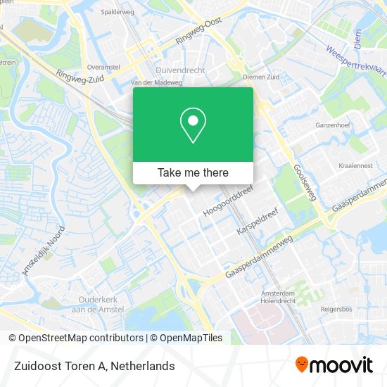 Zuidoost Toren A map