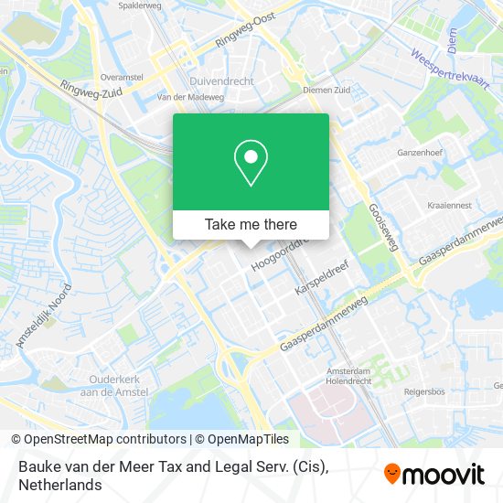 Bauke van der Meer Tax and Legal Serv. (Cis) map