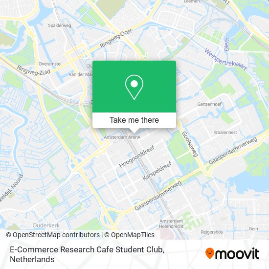 E-Commerce Research Cafe Student Club map