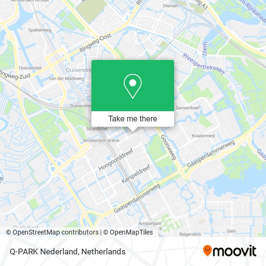 Q-PARK Nederland Karte