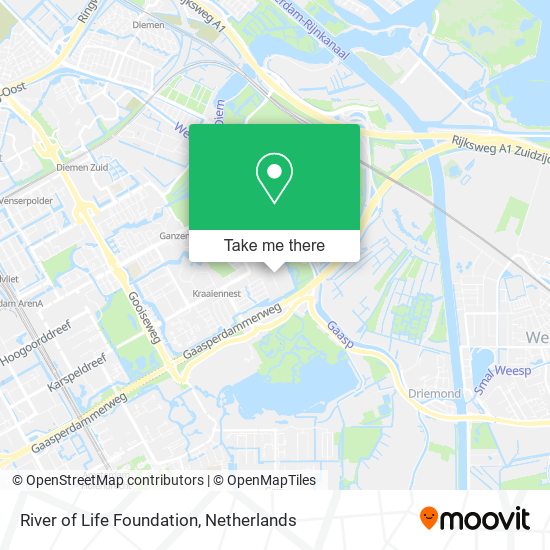 River of Life Foundation map
