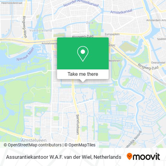 Assurantiekantoor W.A.F. van der Wiel map