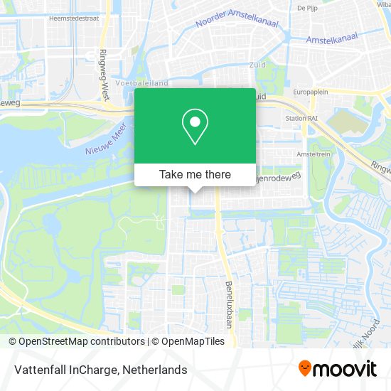 Vattenfall InCharge map