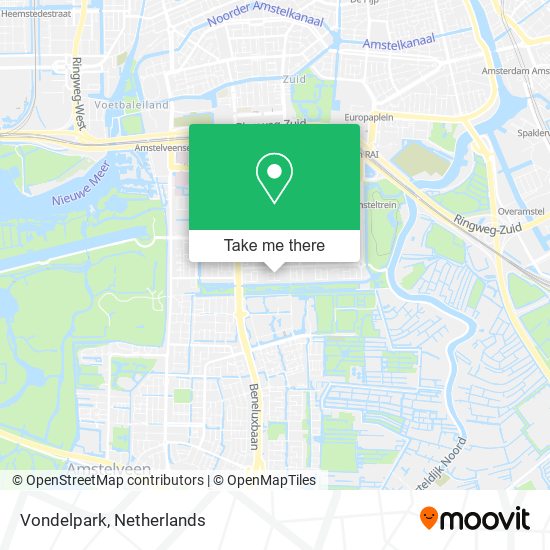 Vondelpark map