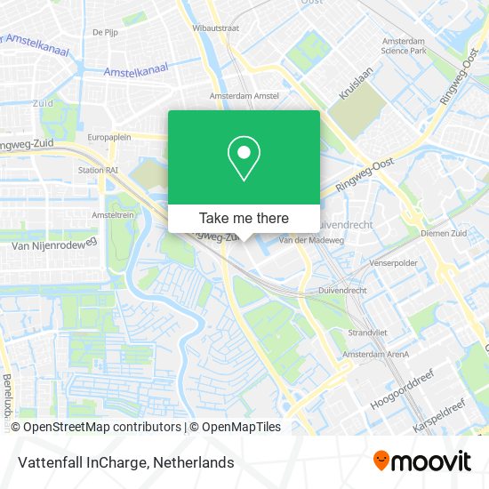 Vattenfall InCharge map