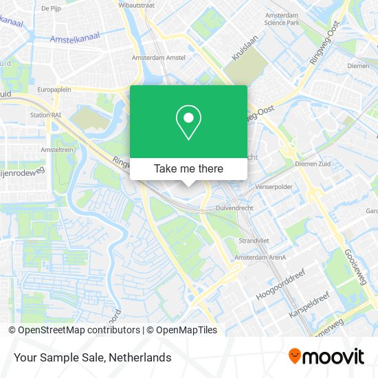 Your Sample Sale map