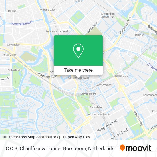 C.C.B. Chauffeur & Courier Borsboom Karte