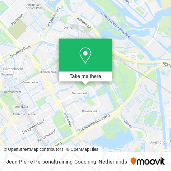 Jean-Pierre Personaltraining-Coaching map