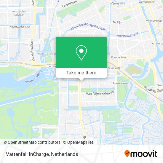 Vattenfall InCharge map