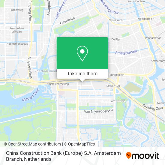 China Construction Bank (Europe) S.A. Amsterdam Branch map