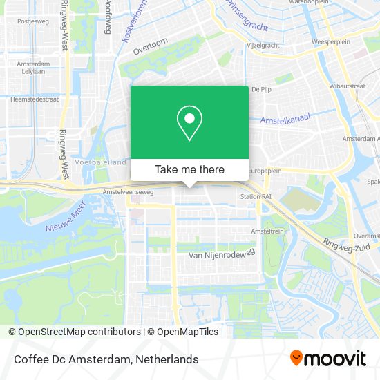 Coffee Dc Amsterdam map