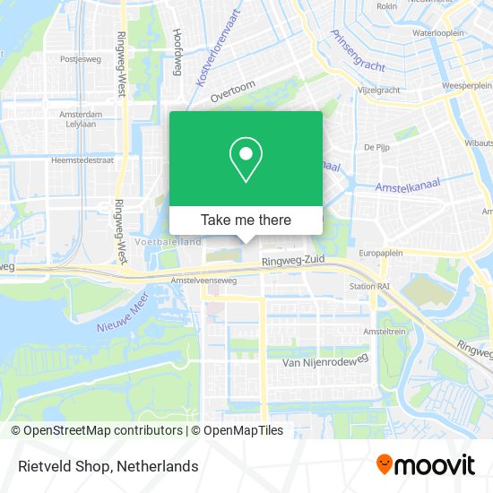 Rietveld Shop map